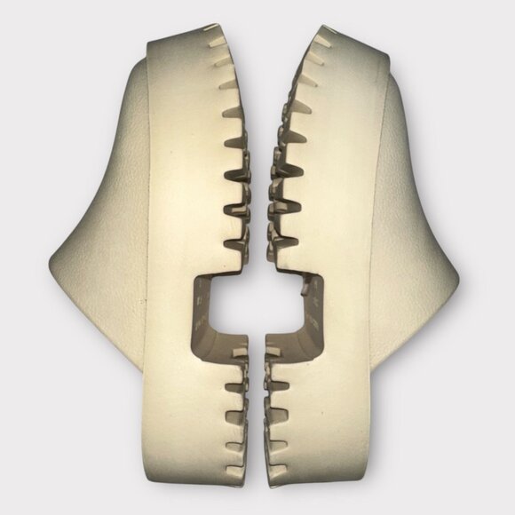 Jeffrey Campbell Biggie_2 Clog Womens 8 Off-White Lug Sole Platform Slip-On Shoe - Picture 5 of 9